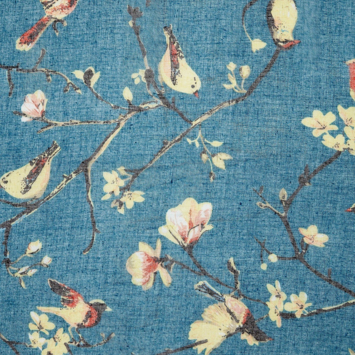 Bird Blossom Scarf Teal