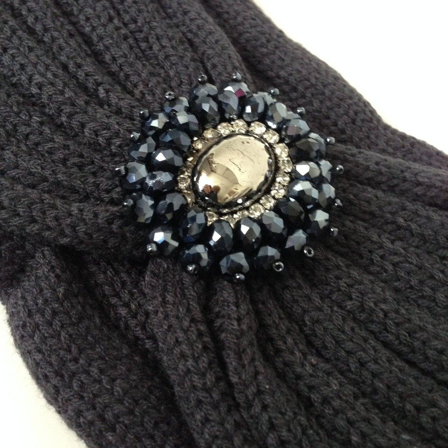 Bling Headband Dark Grey