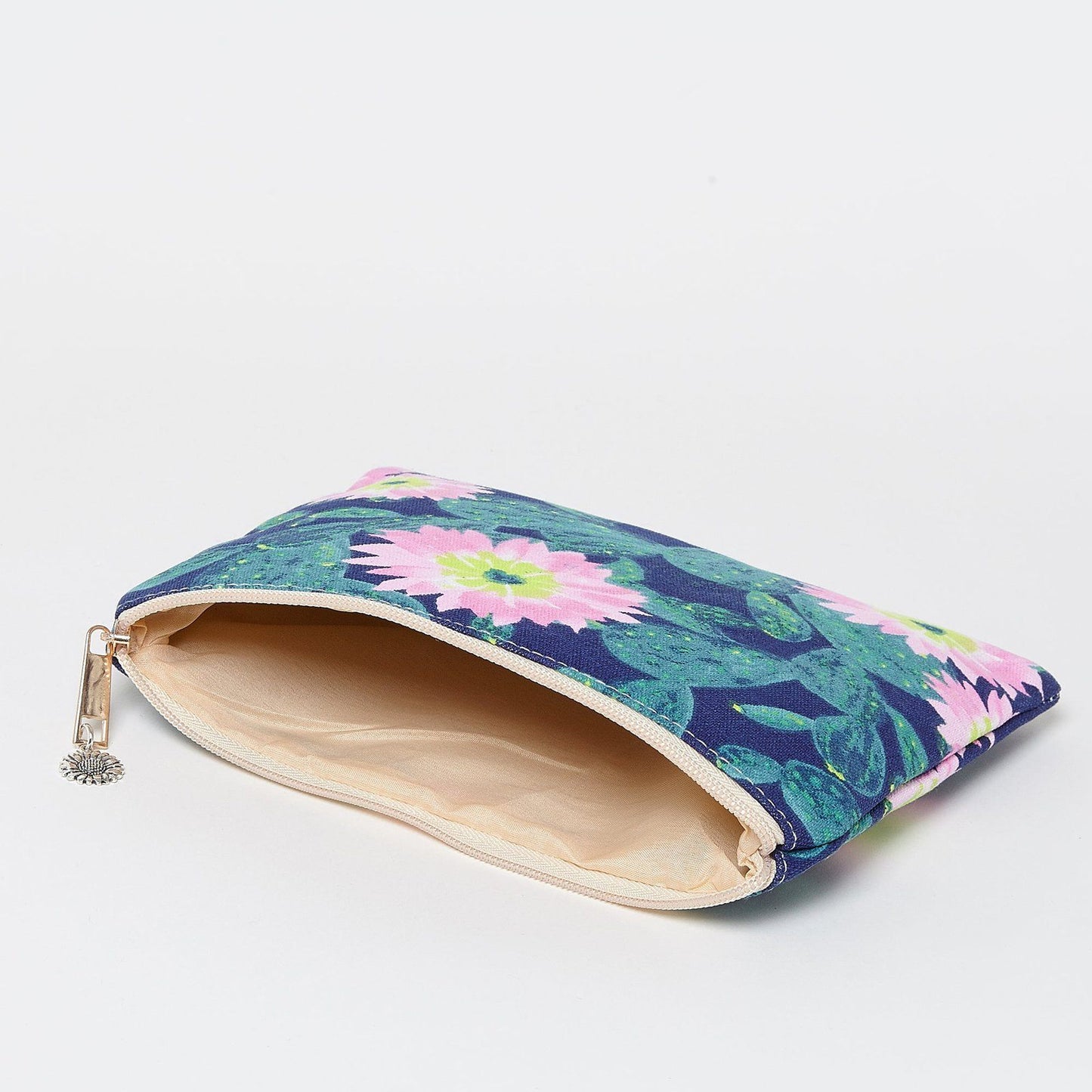 Cactus Make Cosmetics Bag Blue Green