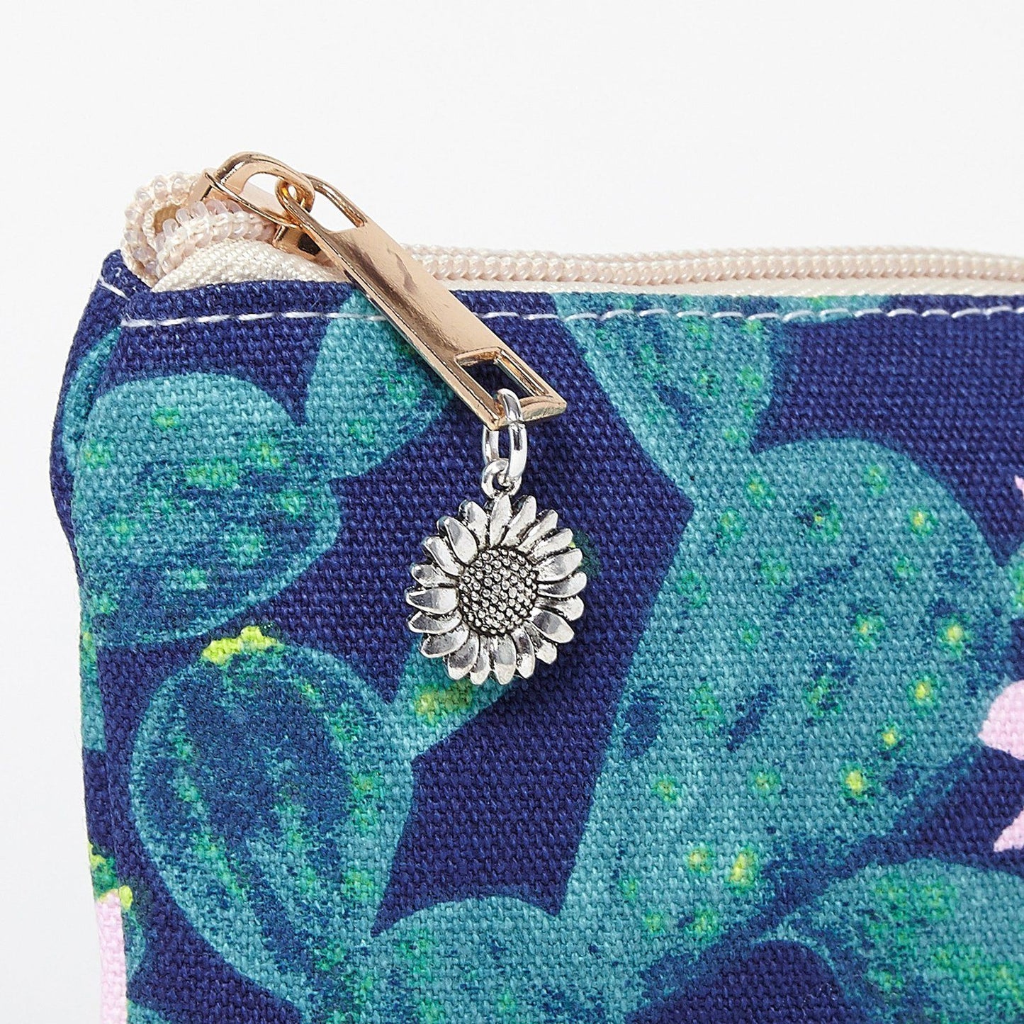 Cactus Make Cosmetics Bag Blue Green