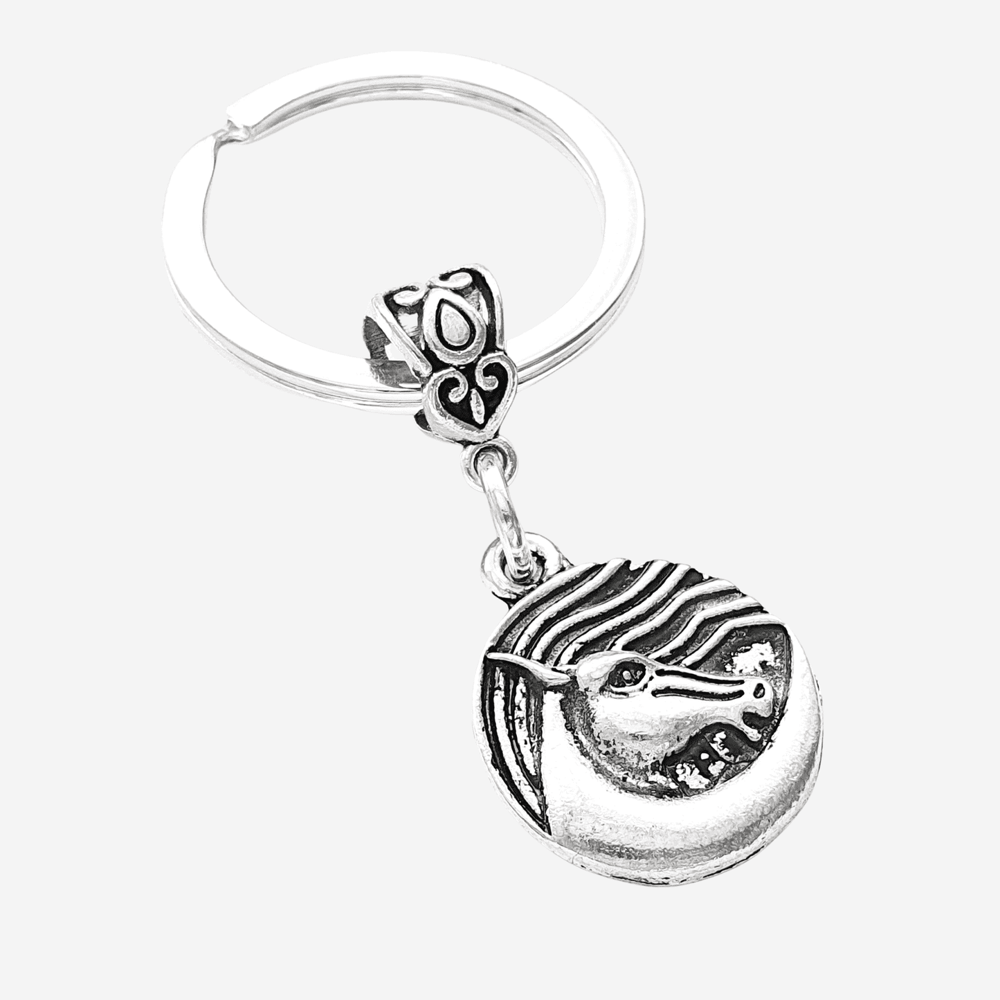 Celtic Horse Keyring Silver