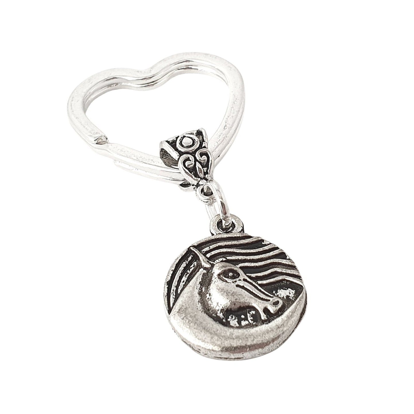 Celtic Horse Keyring Silver
