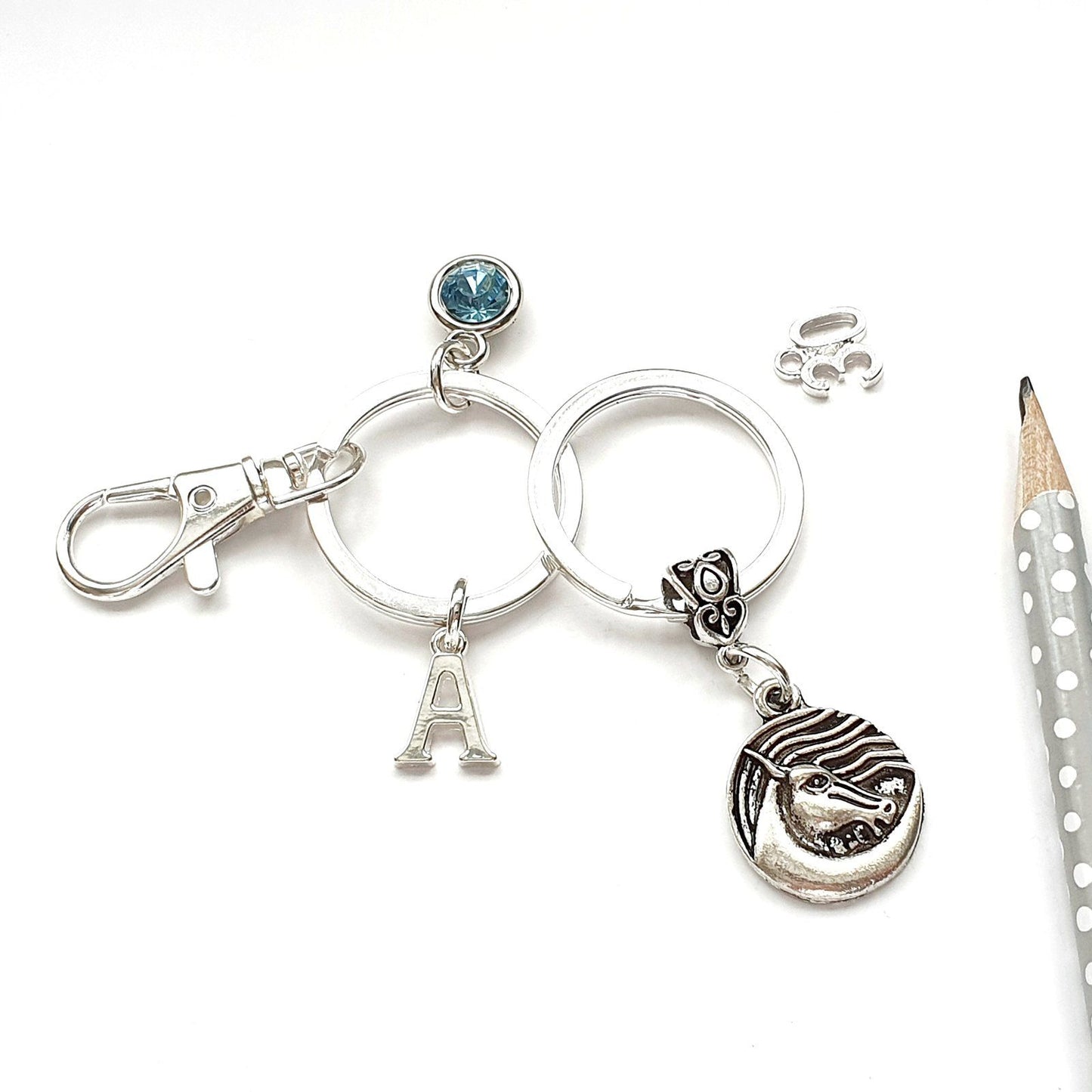 Celtic Horse Keyring Silver