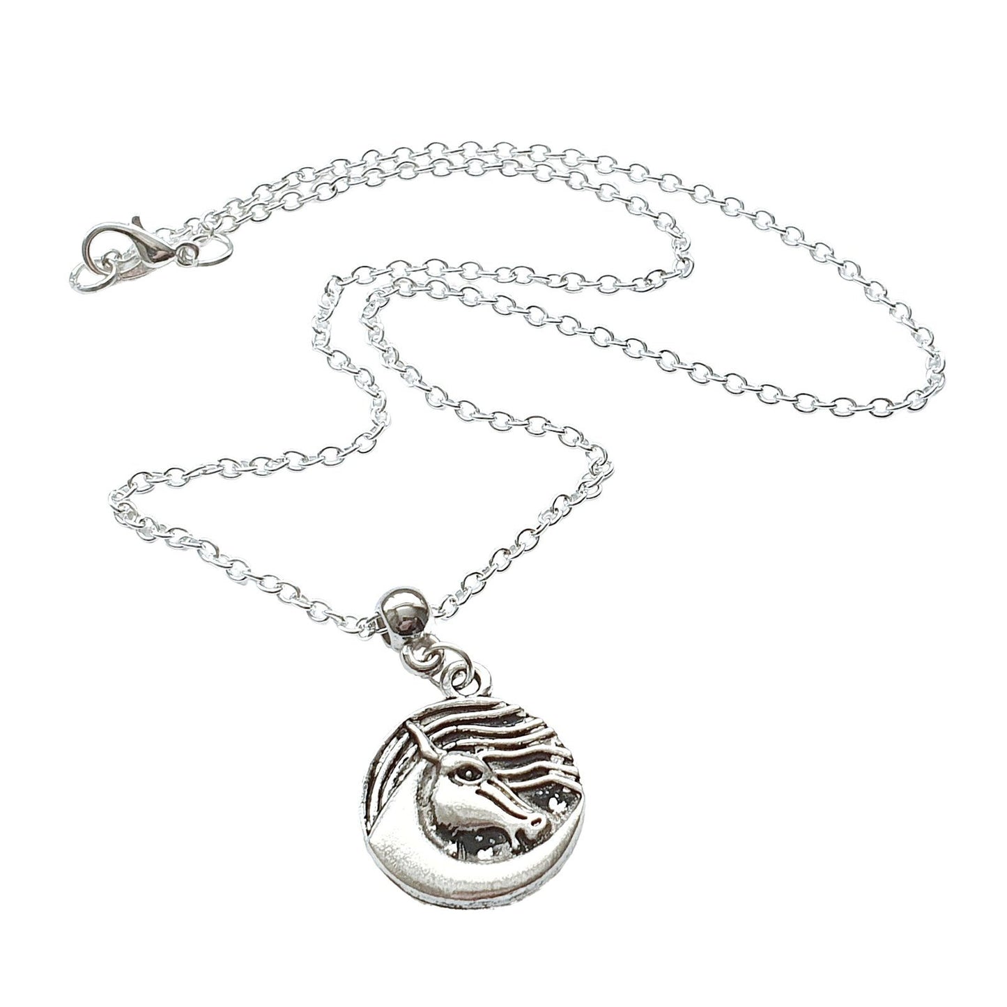 Celtic Horse Necklace Silver