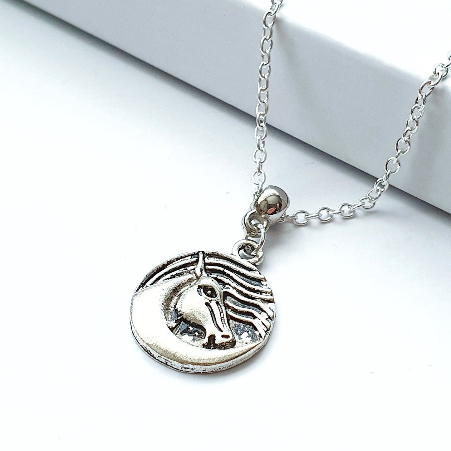 Celtic Horse Necklace Silver