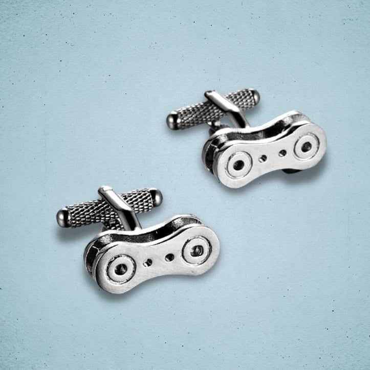 Chain Link Cufflinks Silver