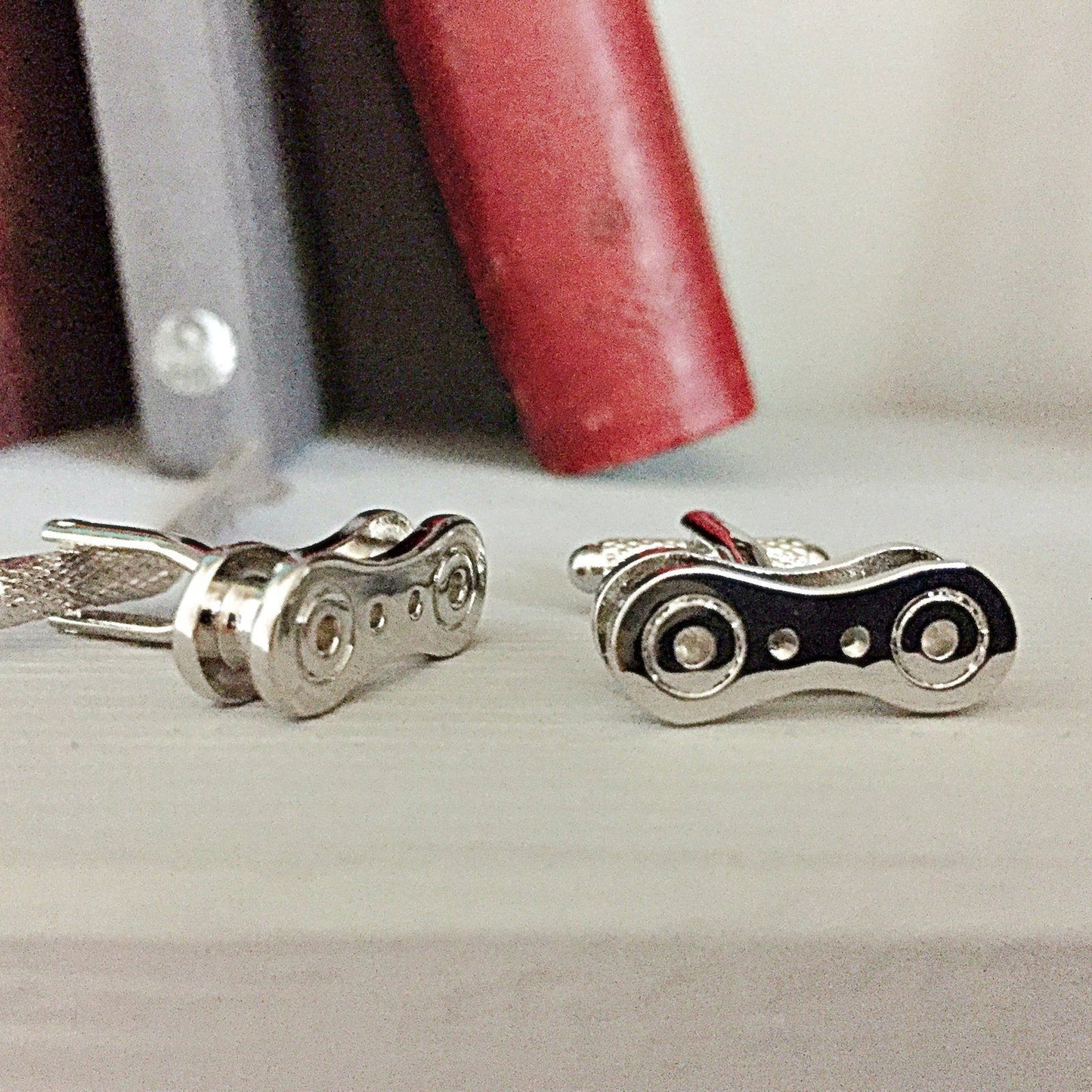 Chain Link Cufflinks Silver