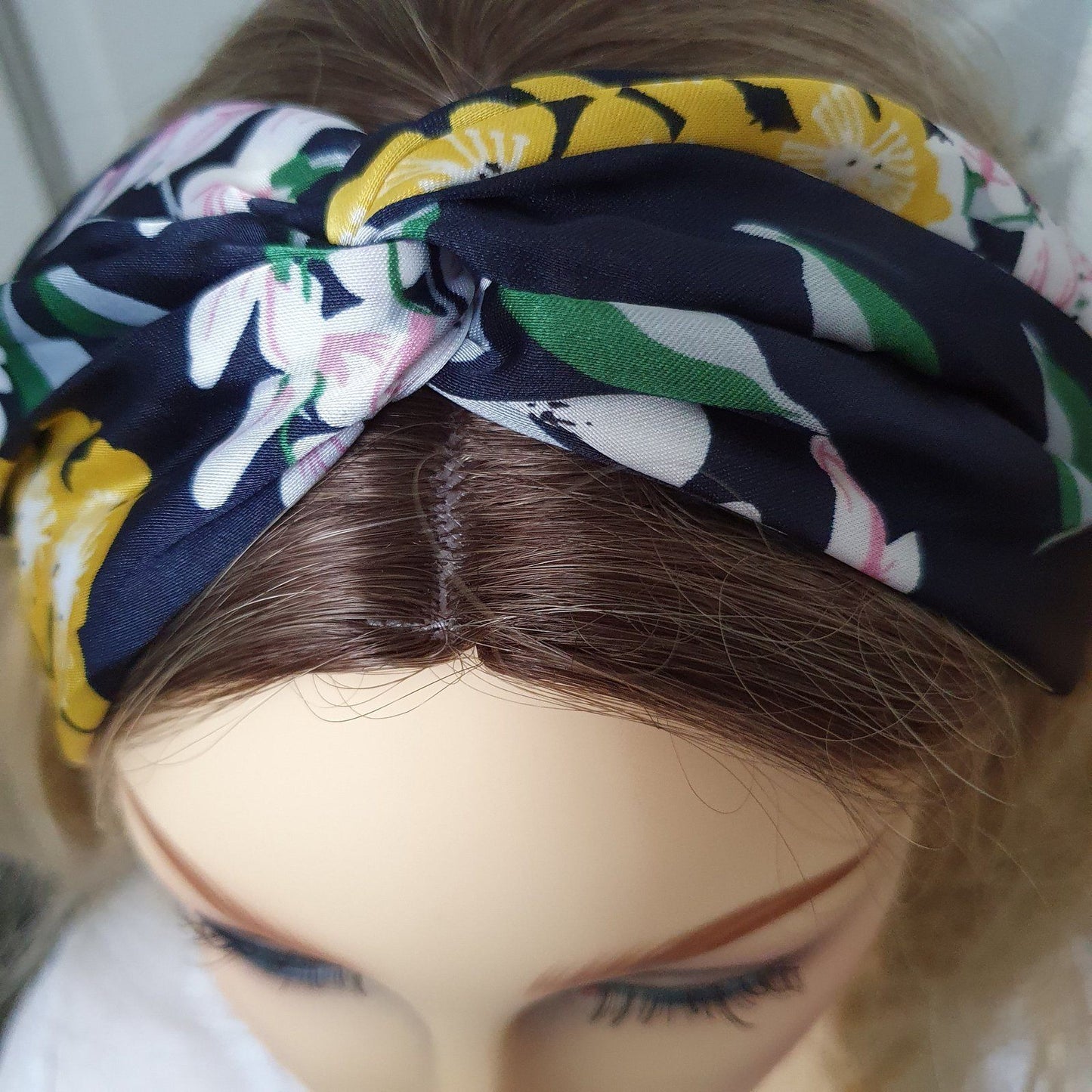 Cherry Blossom Headband Black