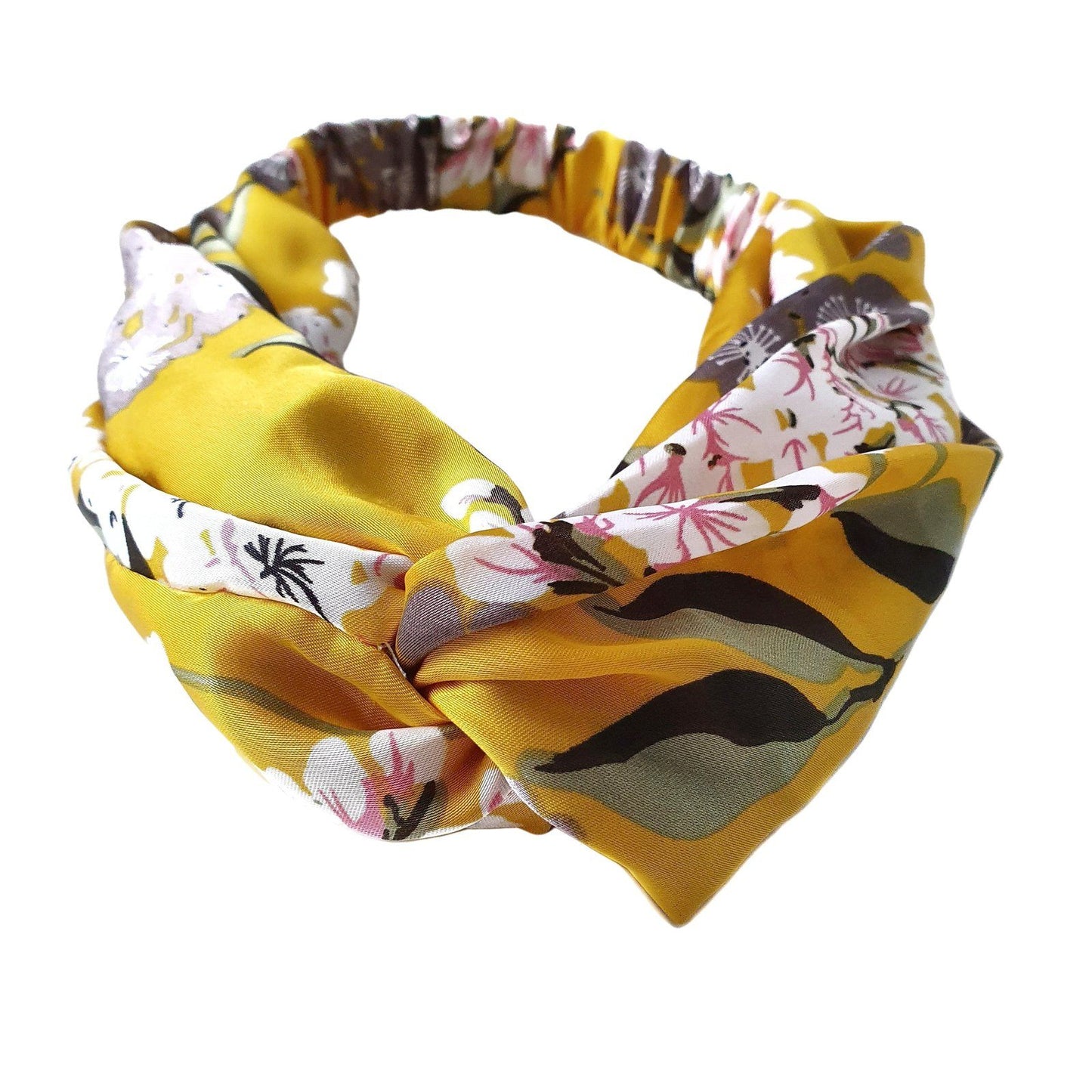 Cherry Blossom Headband Mustard