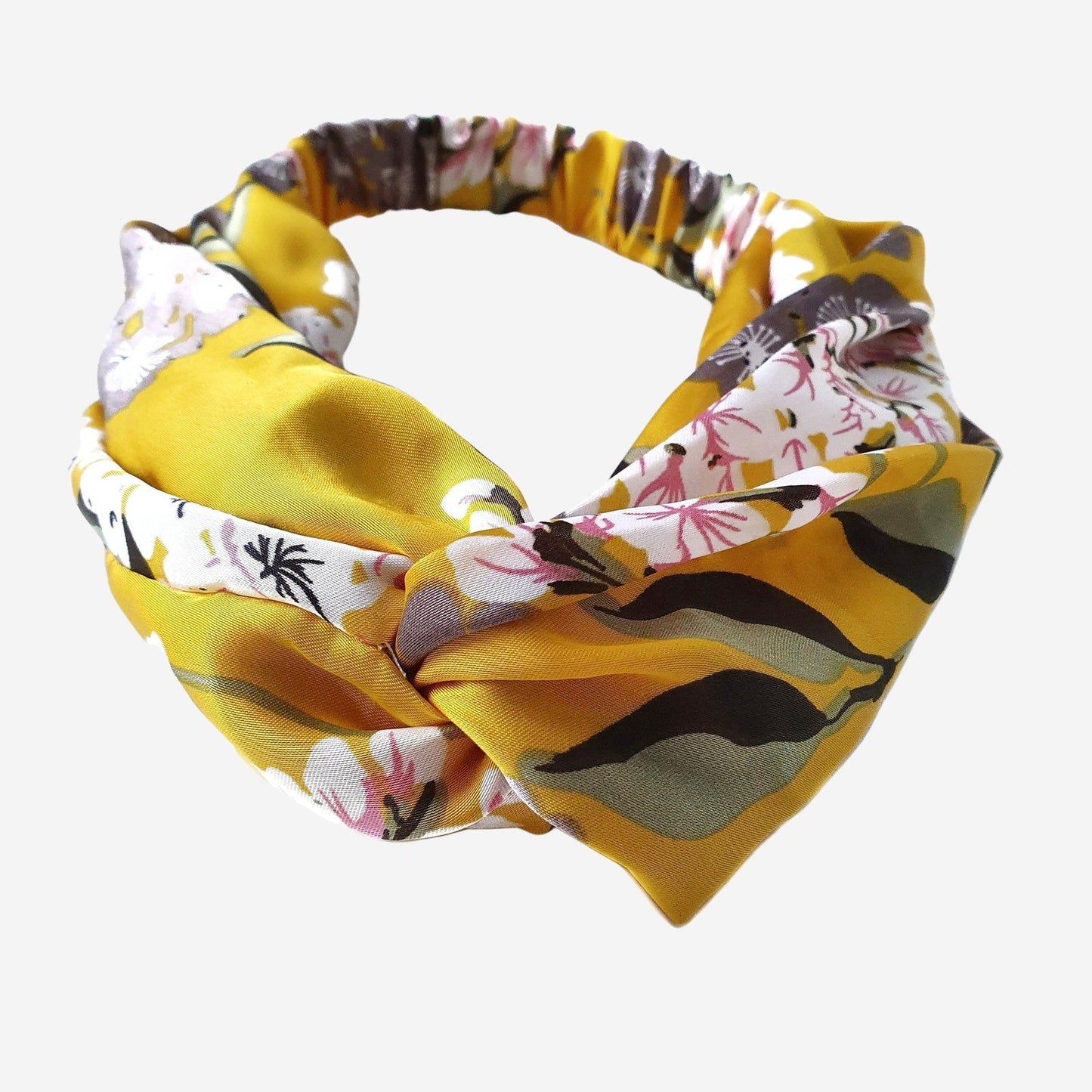 Cherry Blossom Headband Mustard