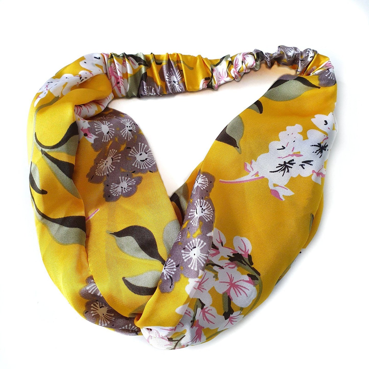 Cherry Blossom Headband Mustard