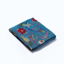 Load image into Gallery viewer, Chintz Bird Print Floral Scarf Blue
