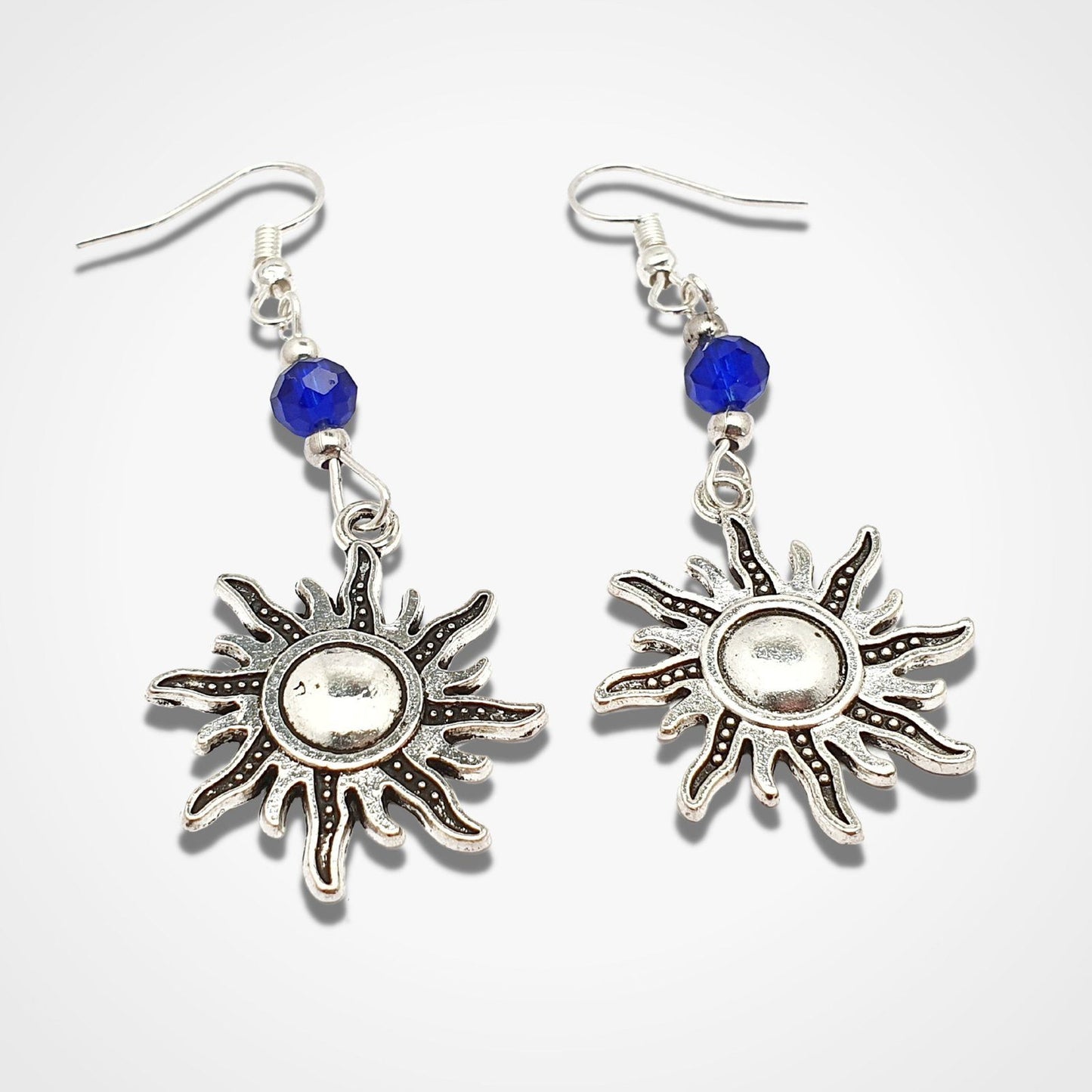 Cosmic Sun Earrings Silver
