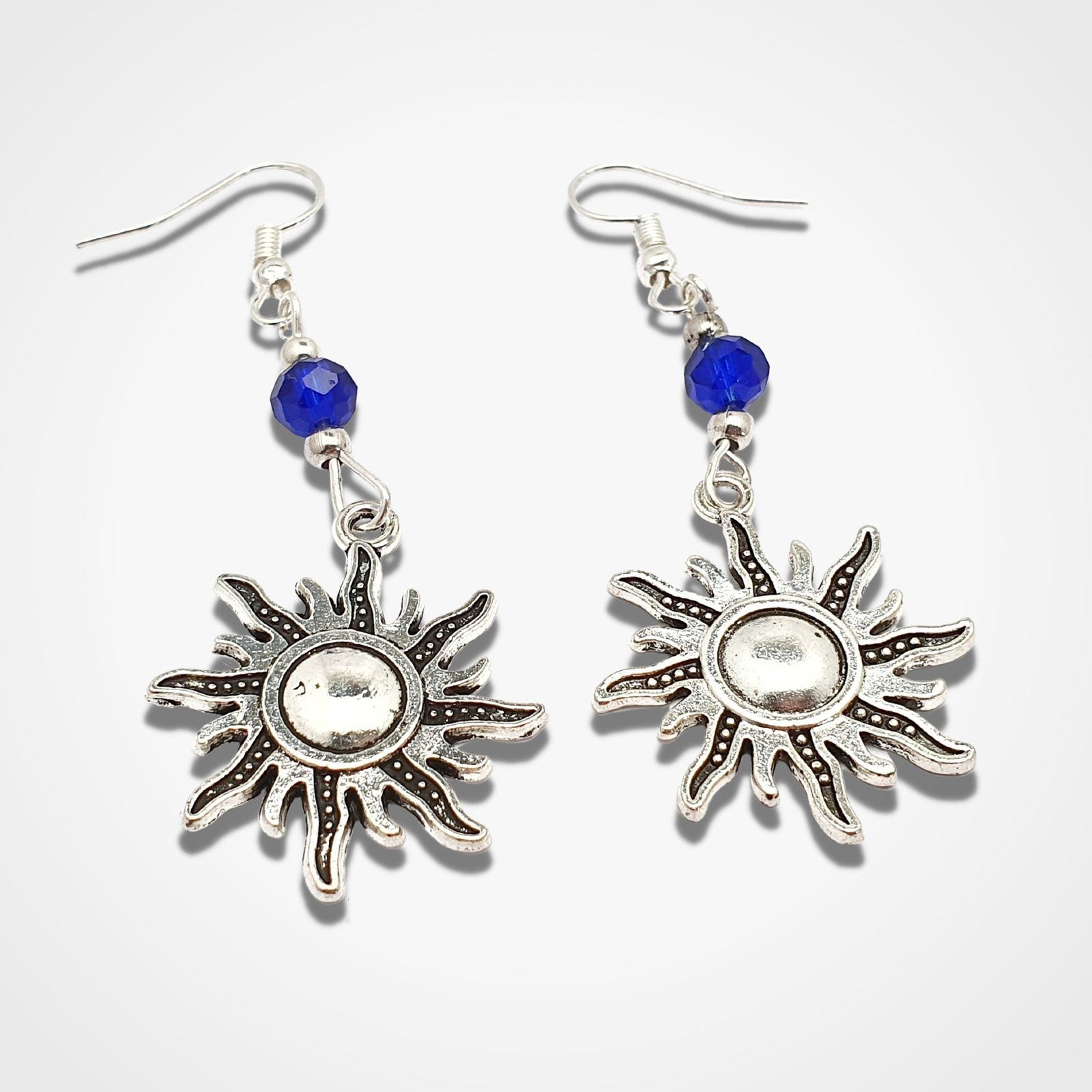 Cosmic Sun Earrings Silver