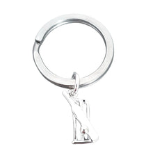 Load image into Gallery viewer, Cricketer Keyring Silver
