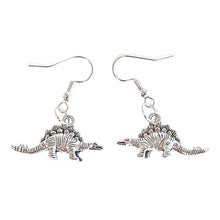 Load image into Gallery viewer, Dinosaur Earrings Silver
