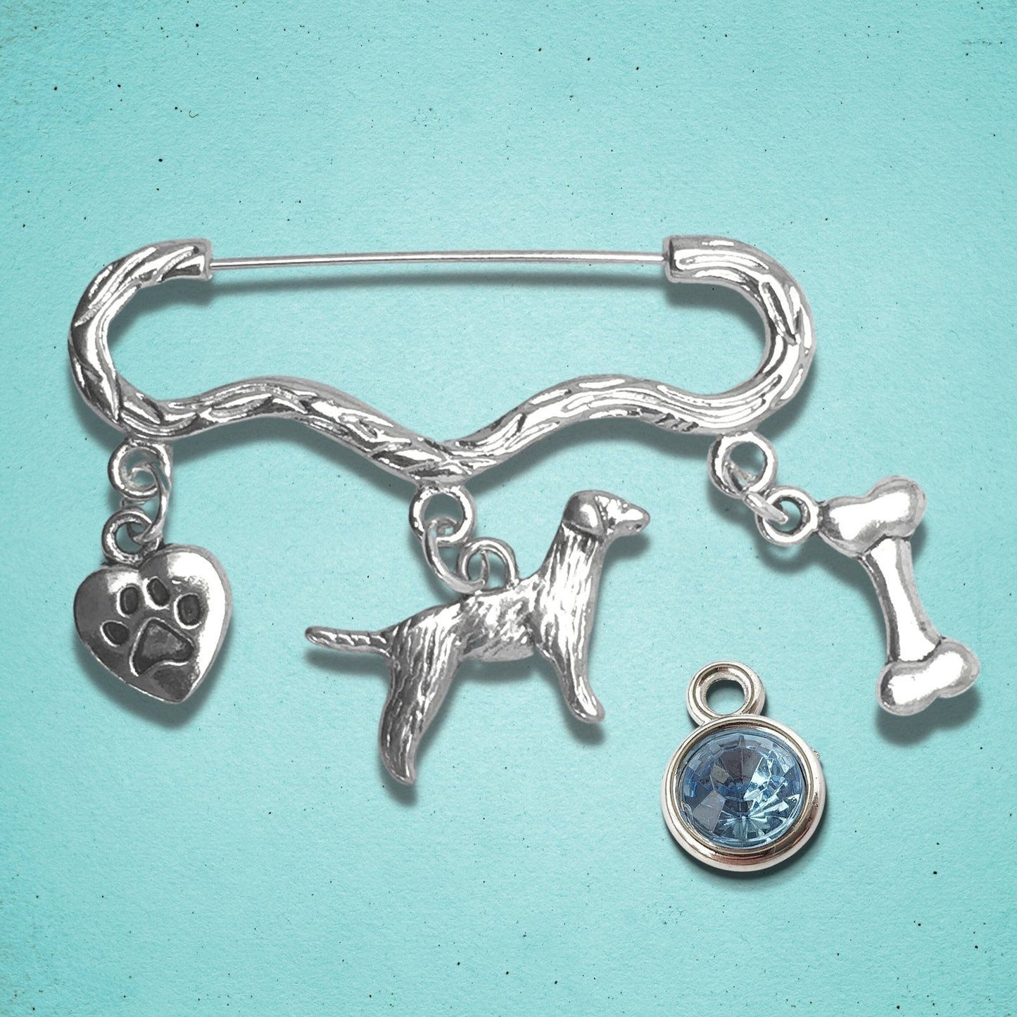 Dog Lovers Brooch Silver