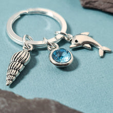 Load image into Gallery viewer, Dolphin Keyring Silver
