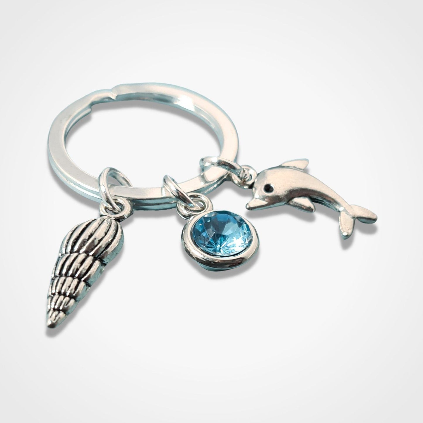 Dolphin Keyring Silver