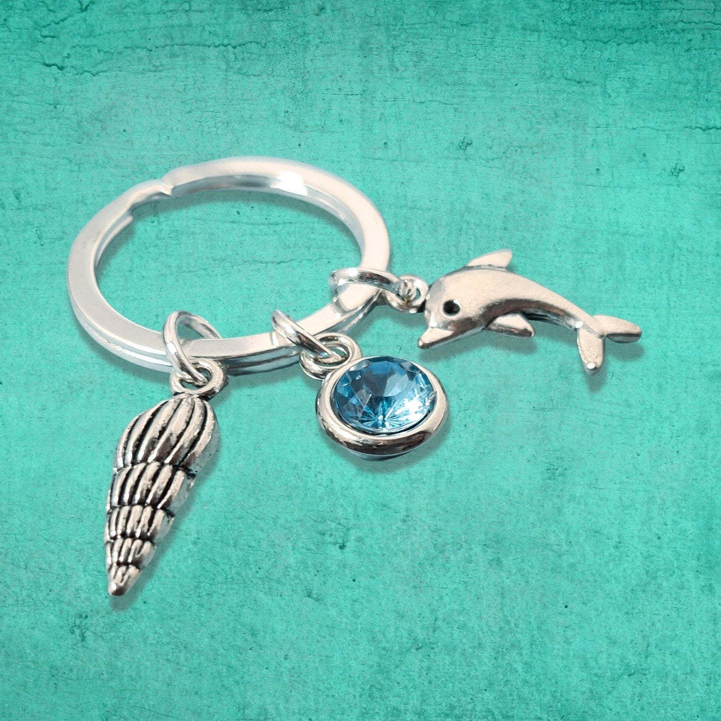 Dolphin Keyring Silver