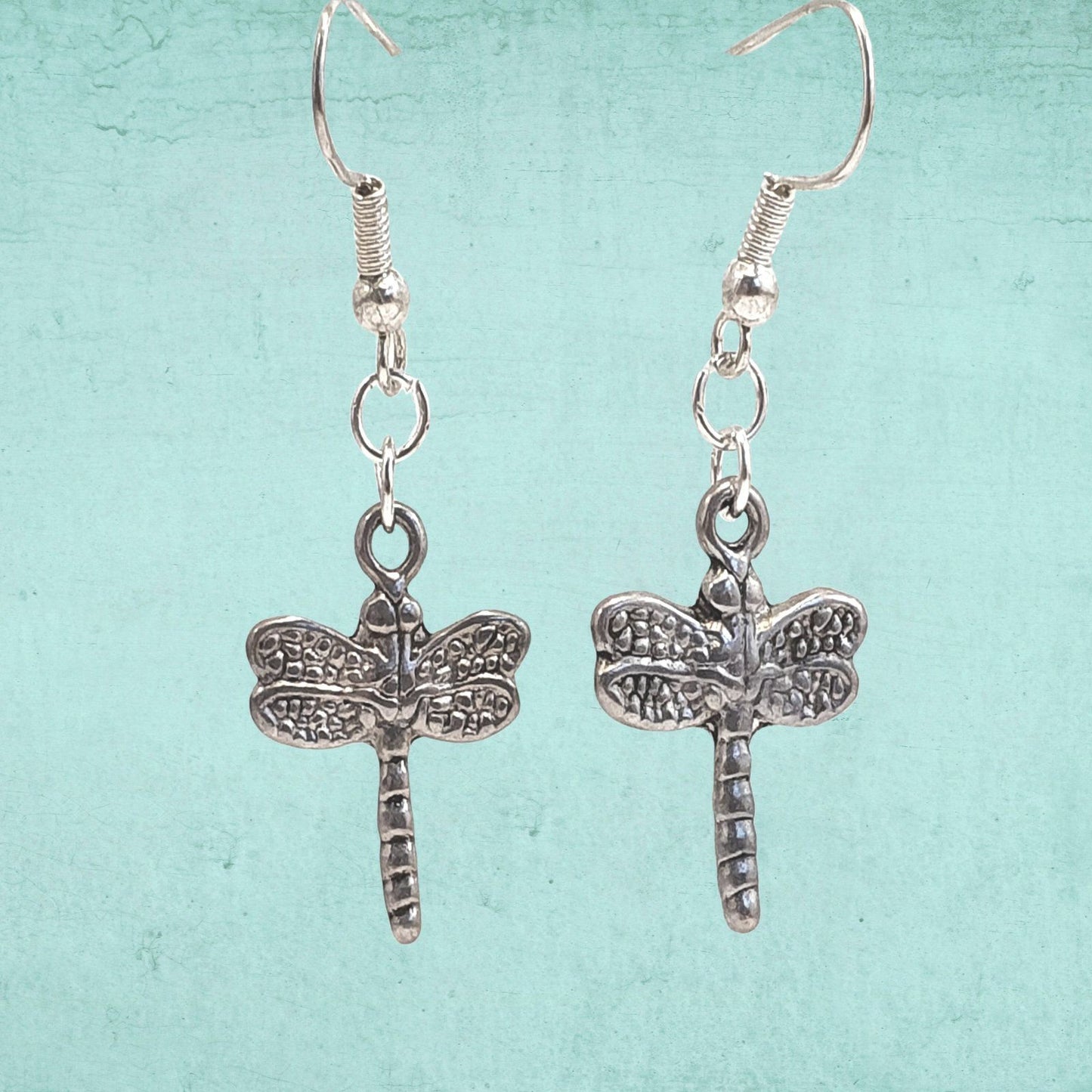 Dragonfly Earrings Silver