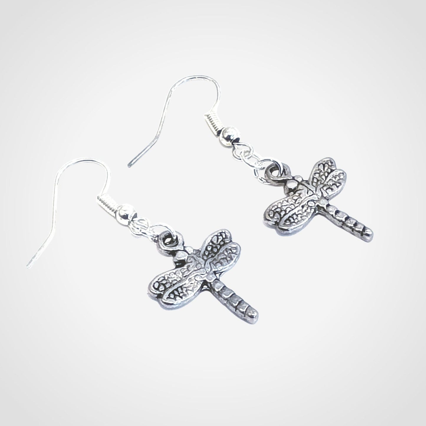 Dragonfly Earrings Silver
