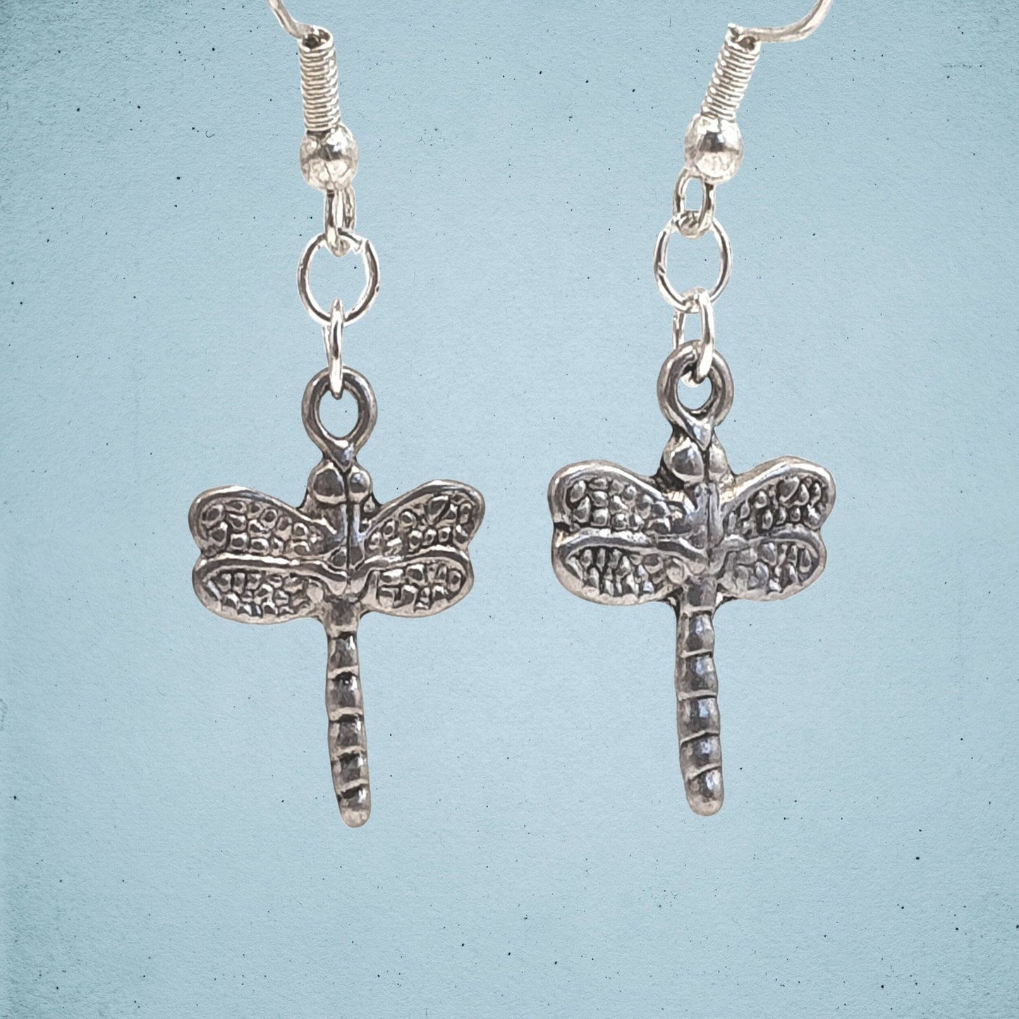Dragonfly Earrings Silver