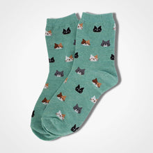 Load image into Gallery viewer, Dream Cat Socks Green
