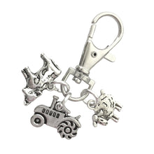 Load image into Gallery viewer, Farm Animal Bag Clip Silver
