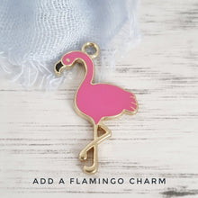 Load image into Gallery viewer, Flamingo Dotty Scarf Grey
