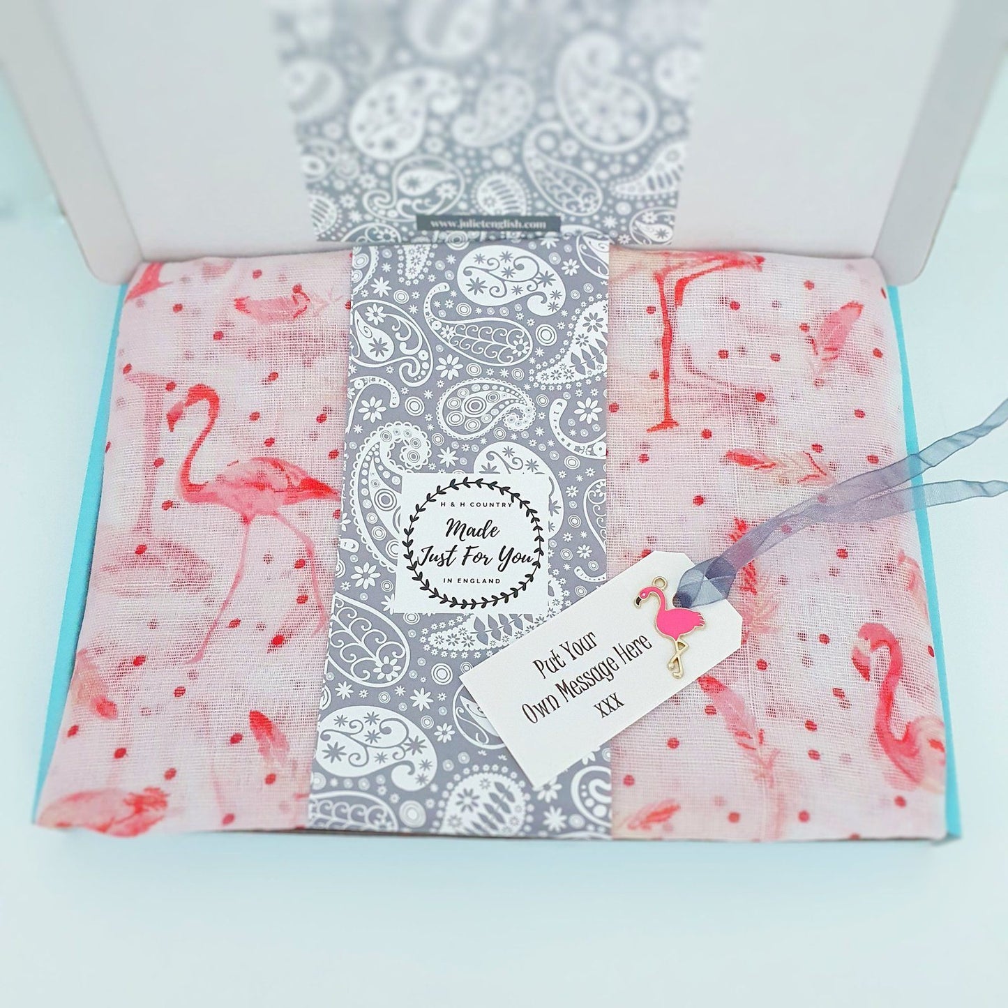Flamingo Dotty Scarf Pink