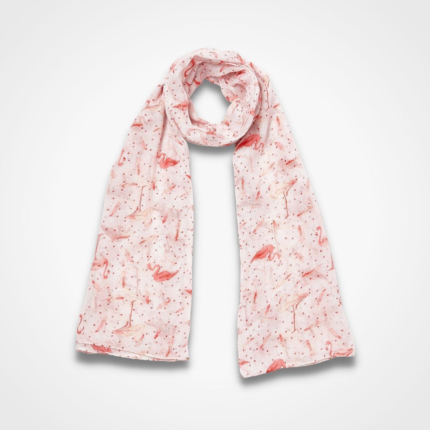Flamingo Dotty Scarf Pink