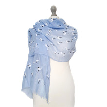 Load image into Gallery viewer, Flamingo Scarf Blue
