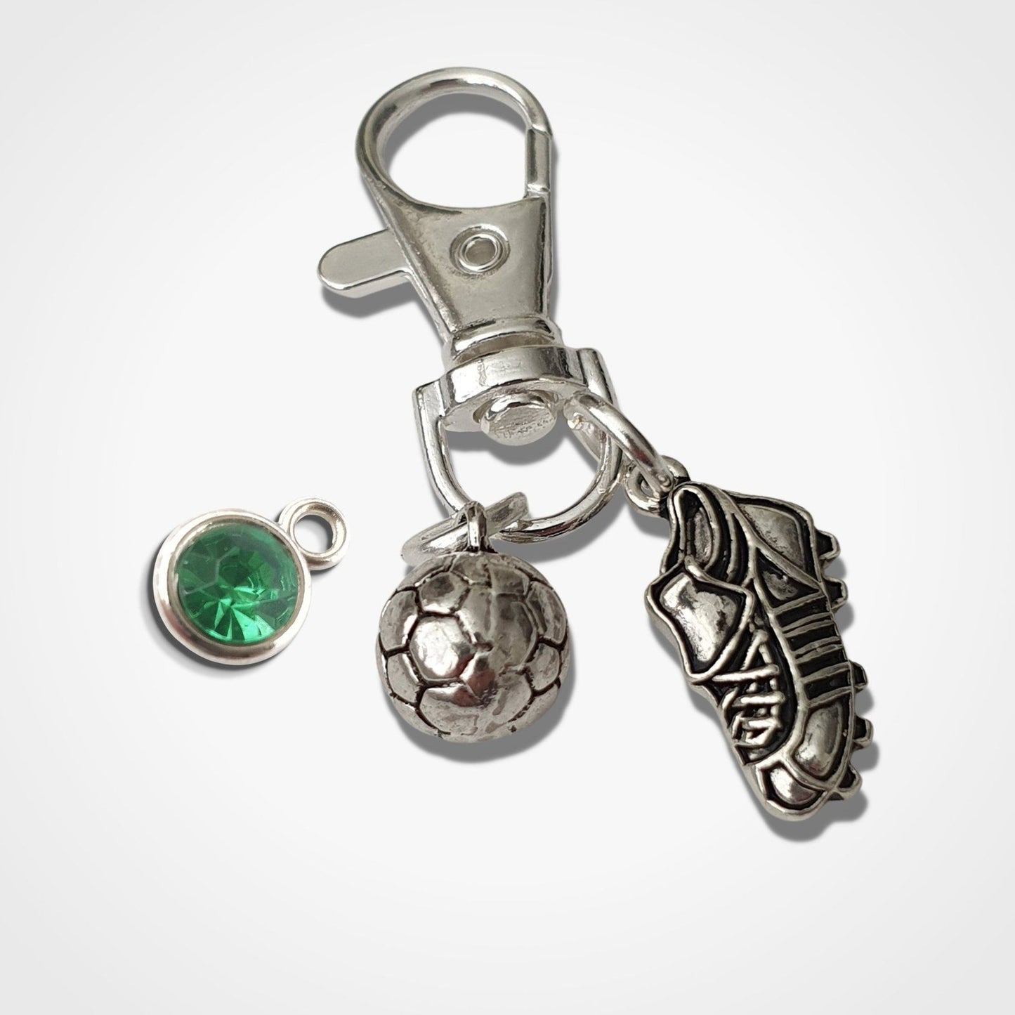 Football Bag Clip Silver