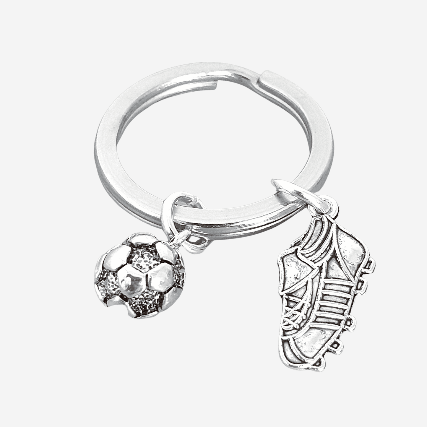 Footballer Keyring Silver