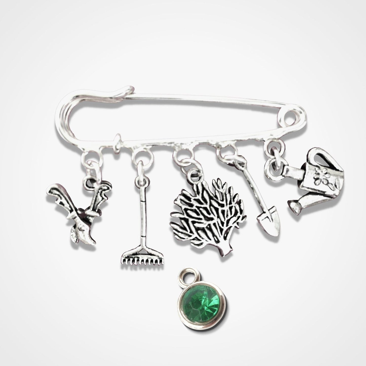 Garden Tree Brooch Silver