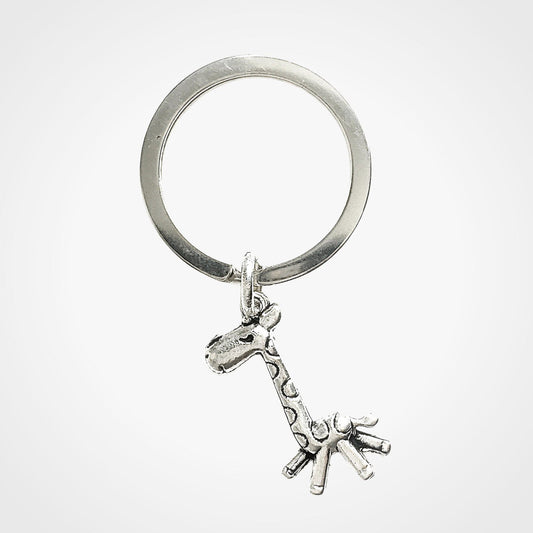 Giraffe Keyring Silver