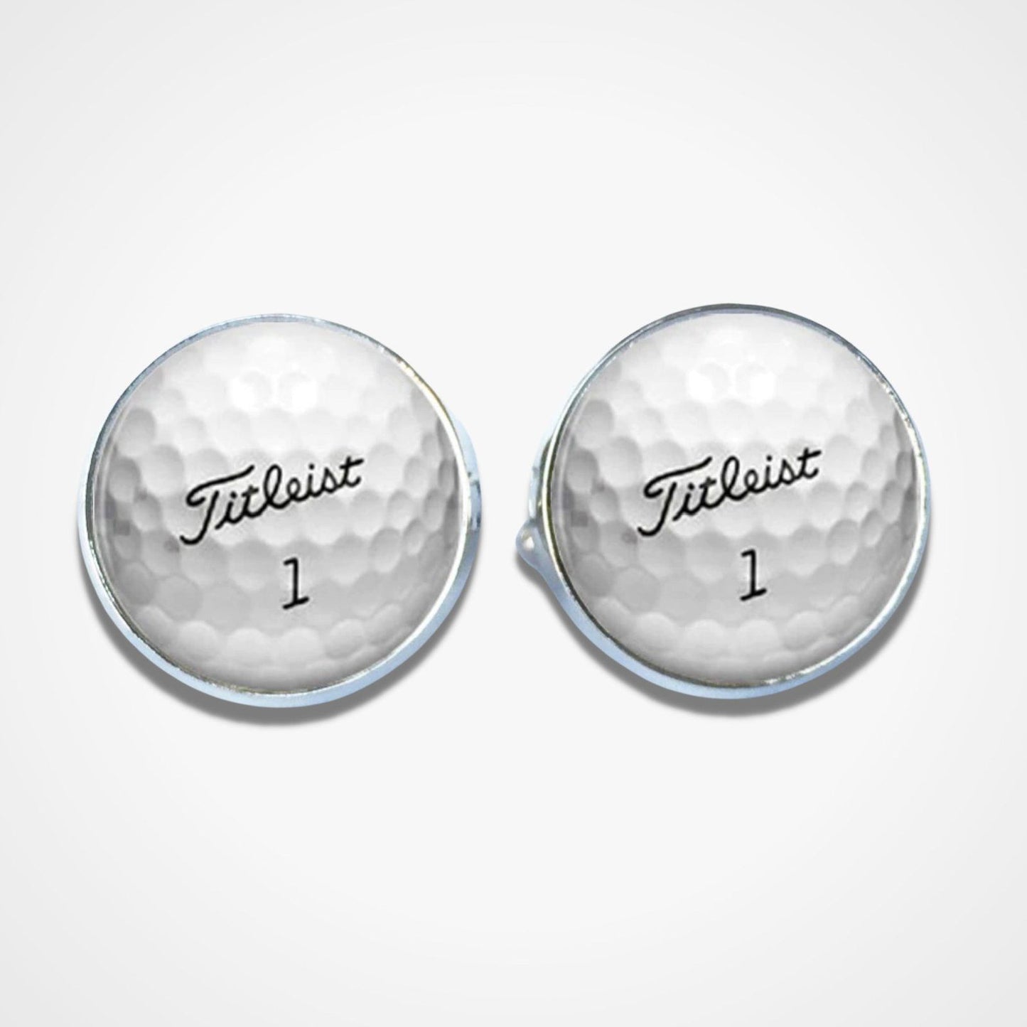 Golf Ball Cufflinks Silver