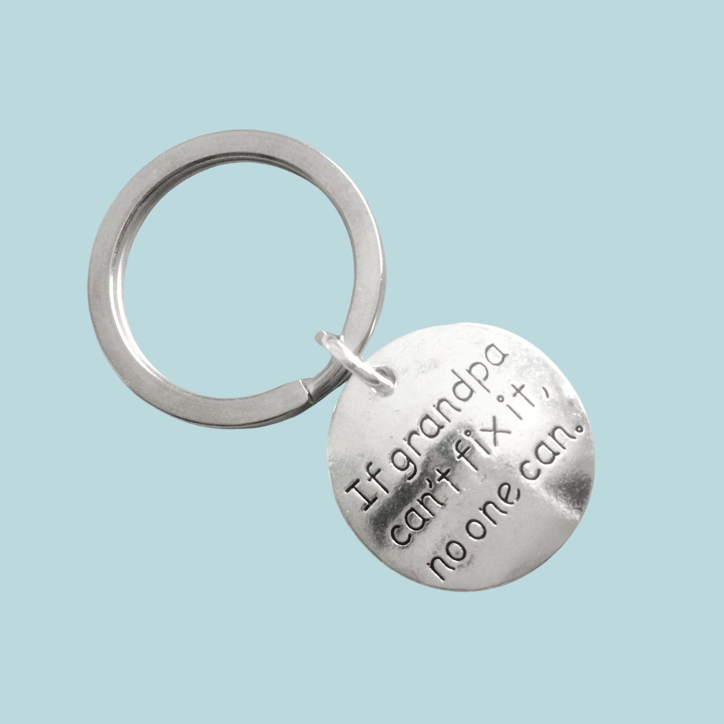 Grandpa Keyring Silver