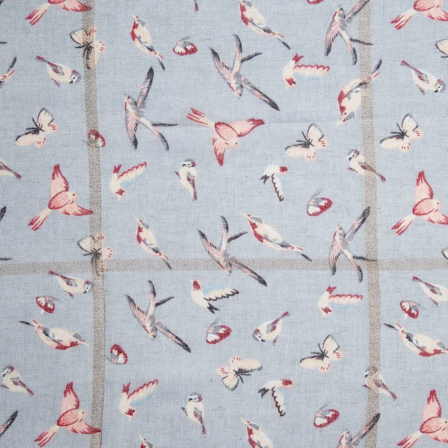 Grey Bird Butterfly Scarf