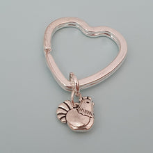 Load image into Gallery viewer, Hen Keyring Silver
