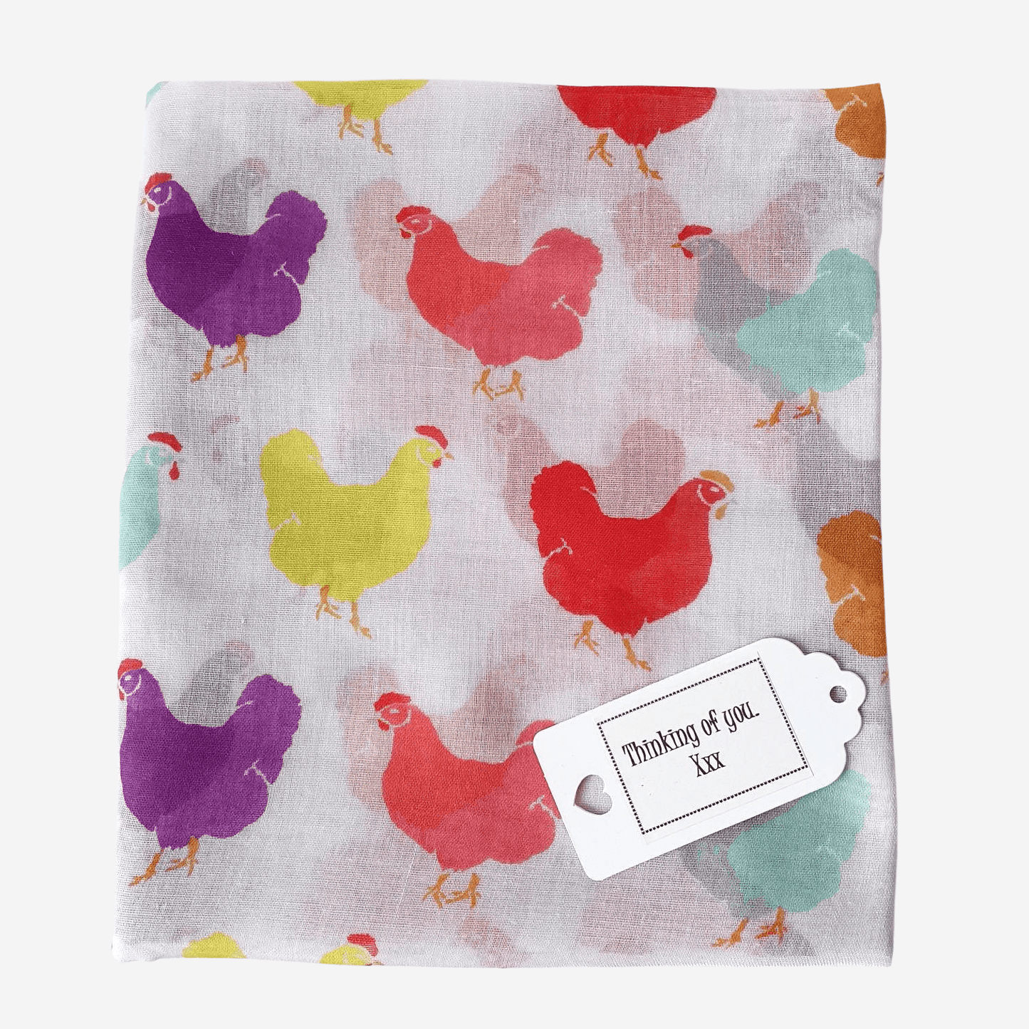 Hens Print Scarf