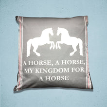Load image into Gallery viewer, Horse Cushion Cover Grey
