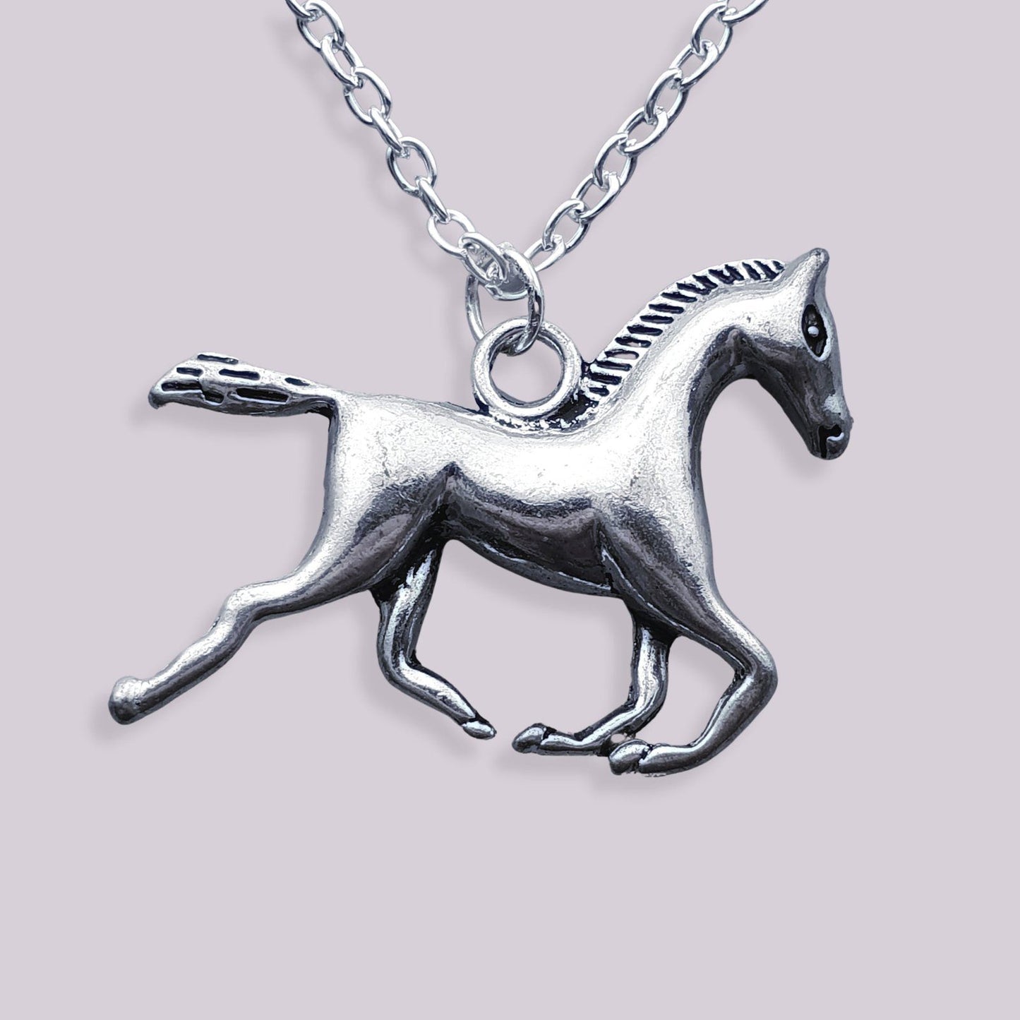 Horse Lover Necklace Silver