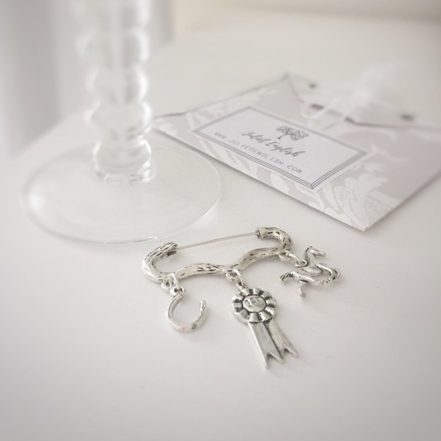 Horse Stockpin Brooch Silver