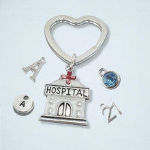 Load image into Gallery viewer, Hospital Keyring Silver
