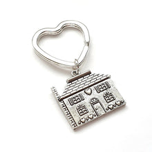 Load image into Gallery viewer, House Keyring Silver
