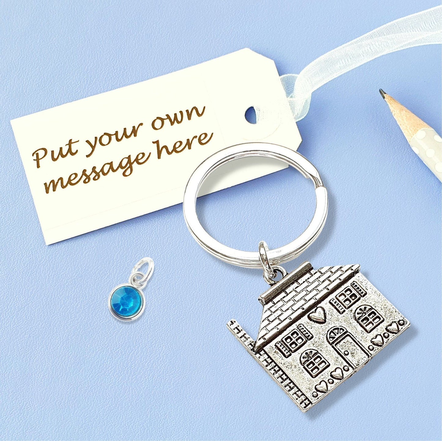 House Keyring Silver