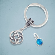 Load image into Gallery viewer, Infinity Knot Keyring Silver
