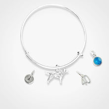 Load image into Gallery viewer, Labrador Charm Bangle Silver
